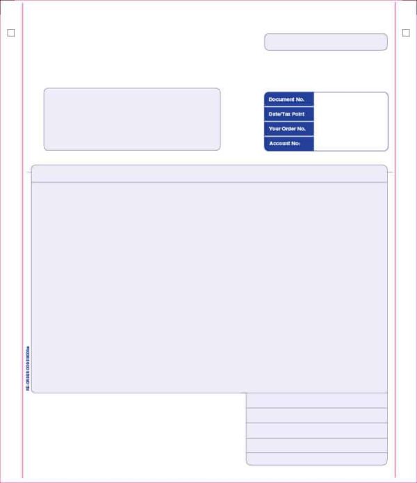 SE03 – Sage Compatible 3 Part Continuous Invoice